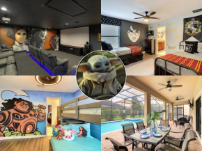 Coastal Vibes Villa Near Disney - Themed Game room and Salt water Pool -Champions Gate